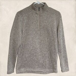TELLURIDE Clothing Company Men’s 1/4 Zip Sweater Top Tan Size Small
